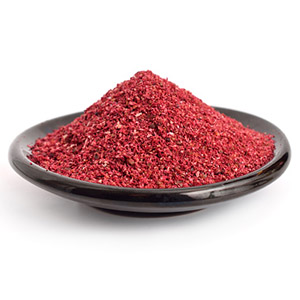 Organic sumac bran flower